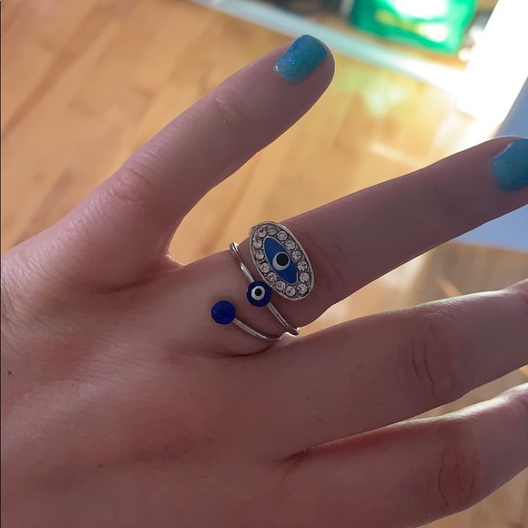 Blue Evil eye ring - Picture 1 of 1
